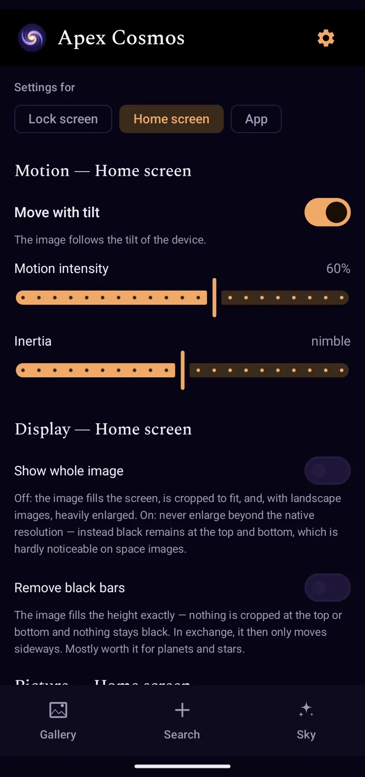 The two looks: Night vision and Nebula glass.