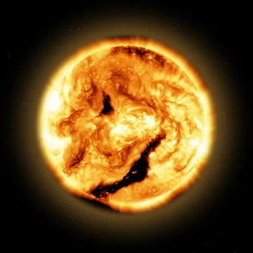 The Sun in the channel 193 Å · hot corona