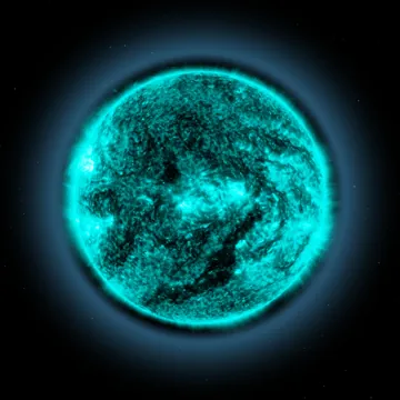 The Sun in the channel 131 Å · flares